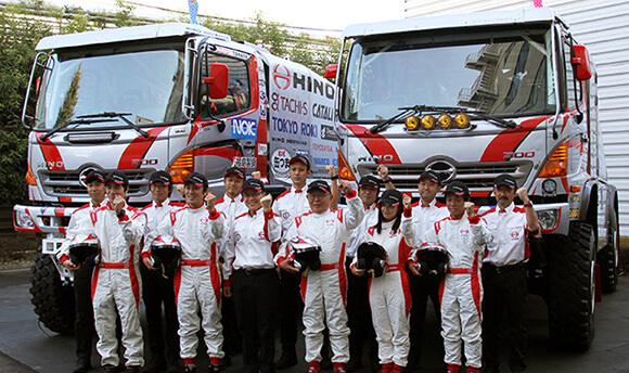 Hino Team Sugawara Holds Dakar Rally 2015 Entry Announcement Event "Letting the world know Hino of Japan is a force to be reckoned with"
