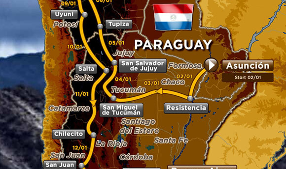 Dakar Rally 2017 Itinerary Begins at Asunción, Paraguay