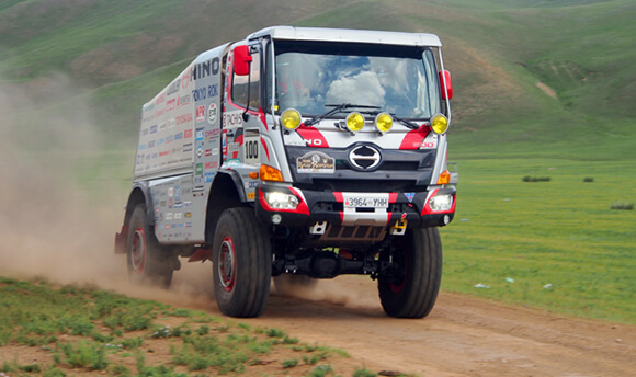 Team Enters HINO500 Series Car 1 in Rally Mongolia
