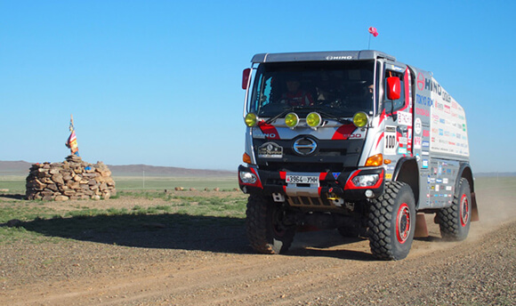 HINO500 Series Car 1 Finishes Rally Mongolia at 14th Place
