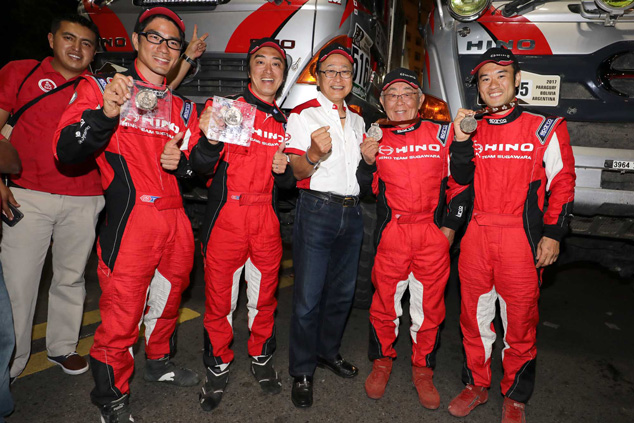 Mr. Ichikawa, Hino Motors chairman with HINO TEAM SUGAWARA