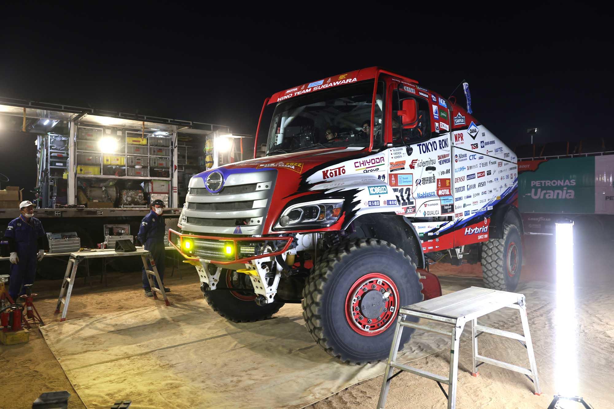 Stage7：First top 10 finish on the first day of the second half of the season. Finished 10th overall in the Trucks category on a high-speed stage with soft sand.
