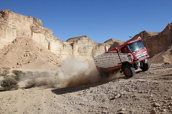 Stage 12: Car 1 finishes the final stage at 15th overall. The truck comes in at a general ranking of 10th overall and clinches its 11th straight win in the Under 10-litre Class.
