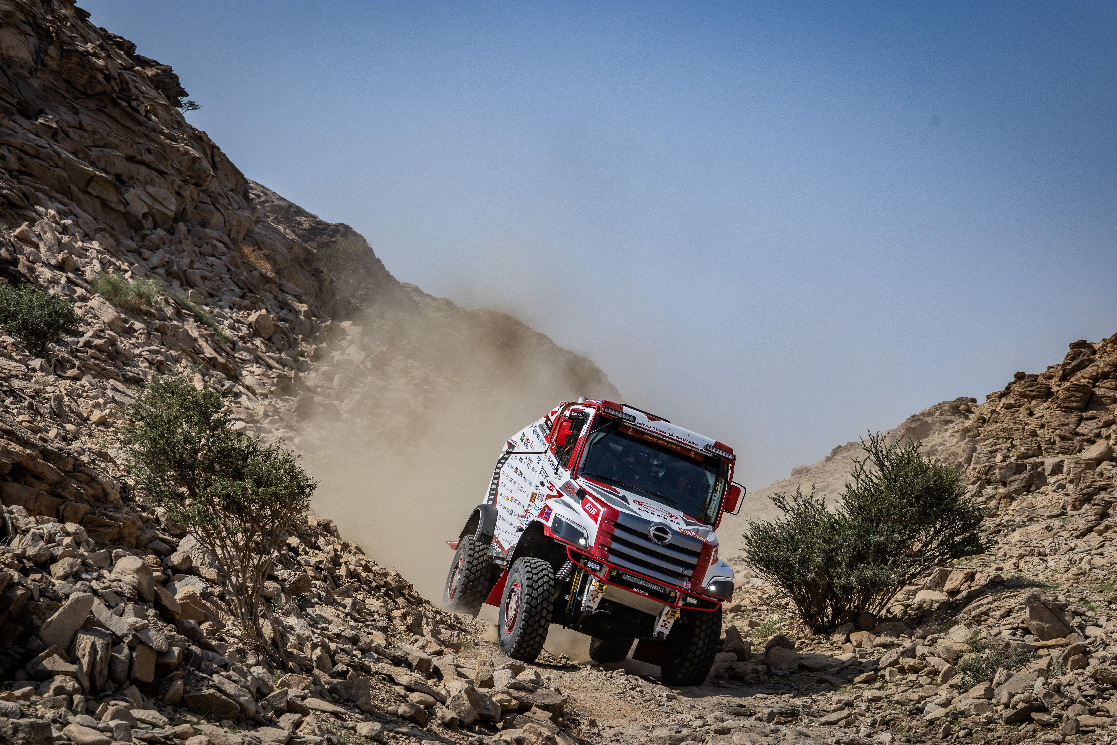 Dakar Rally 2026 Enters Full-Scale Competition. HINO TEAM SUGAWARA Gets Off to a Smooth Start in 9th Place in Class.