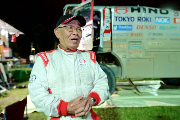 Yoshimasa Sugawara is back at the bivouac in Salta.