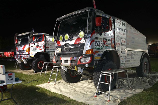 The team's two HINO500 Series trucks make a 1-2 finish in the Under 10-litre Class for the SS.